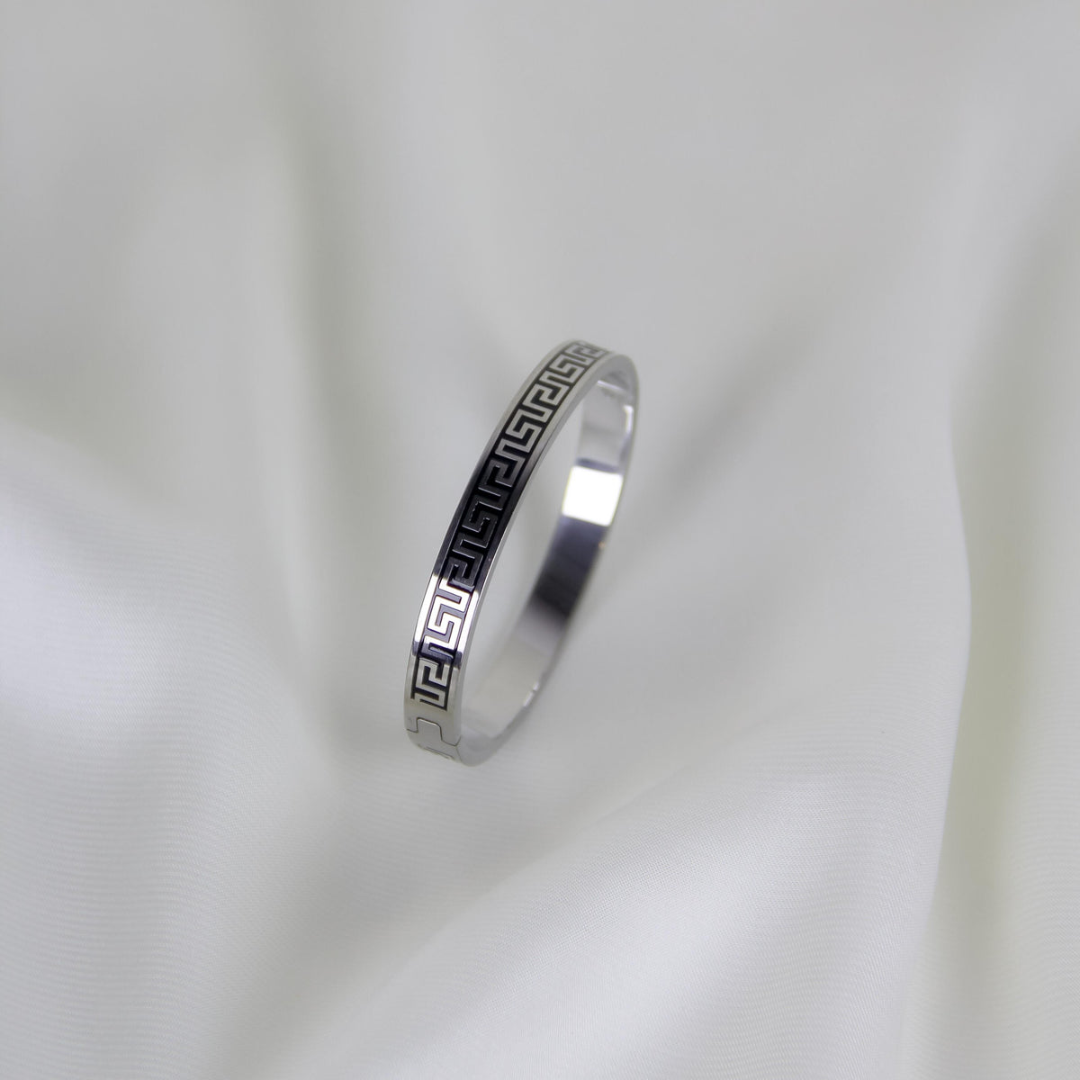 Silver Greek Key Bracelet