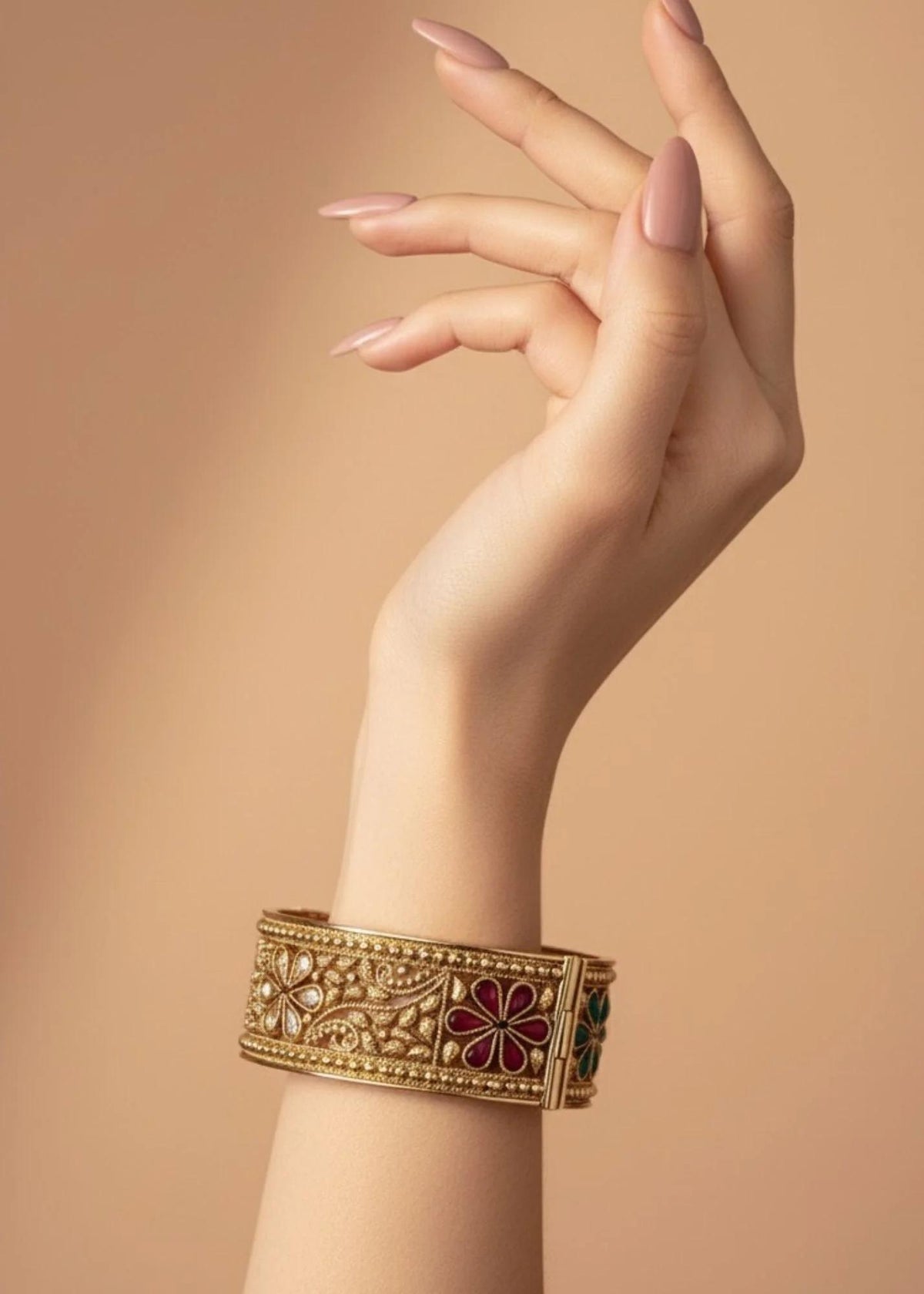 Meenakari Blossom Kada