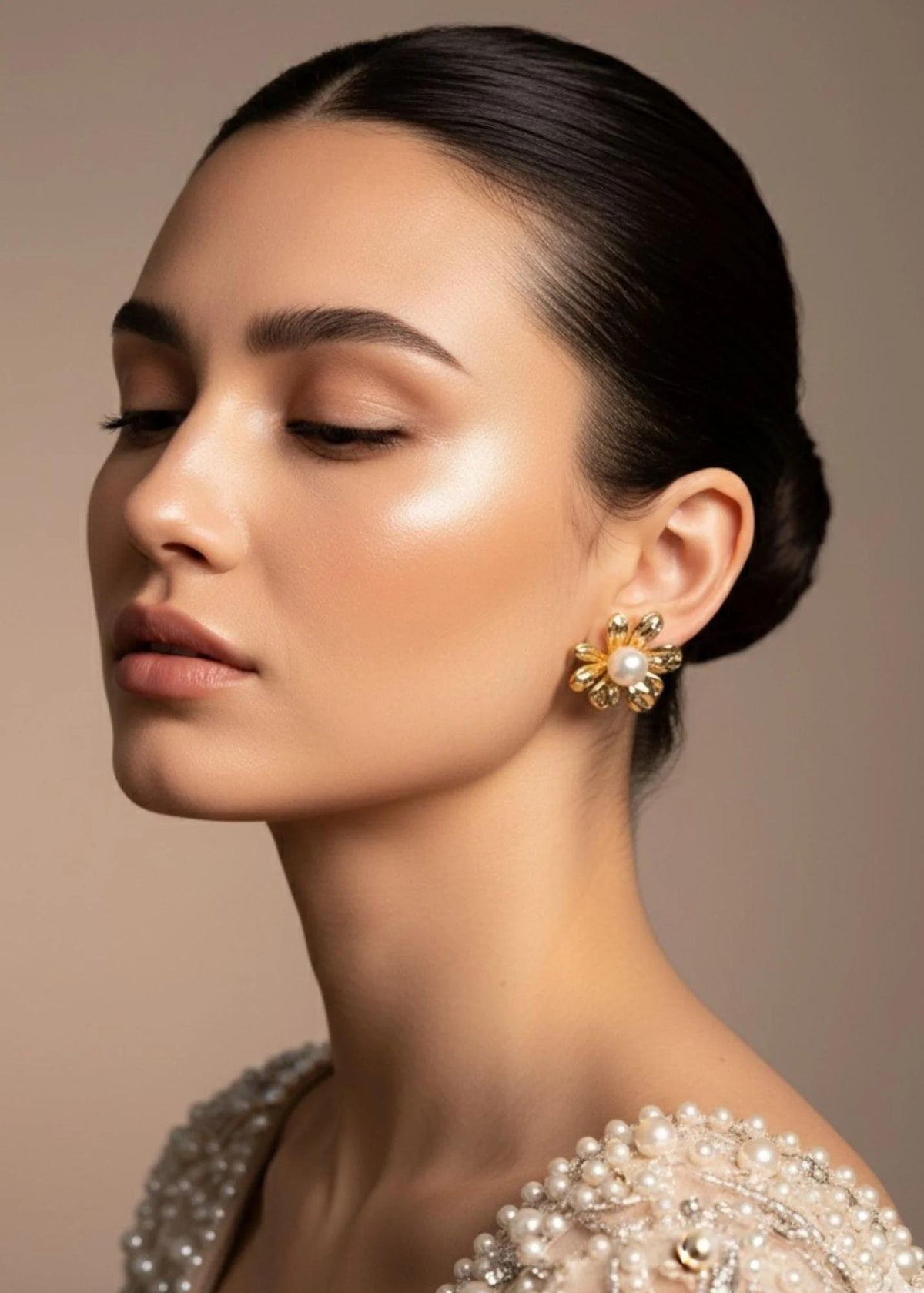 Floral Pearl Earrings
