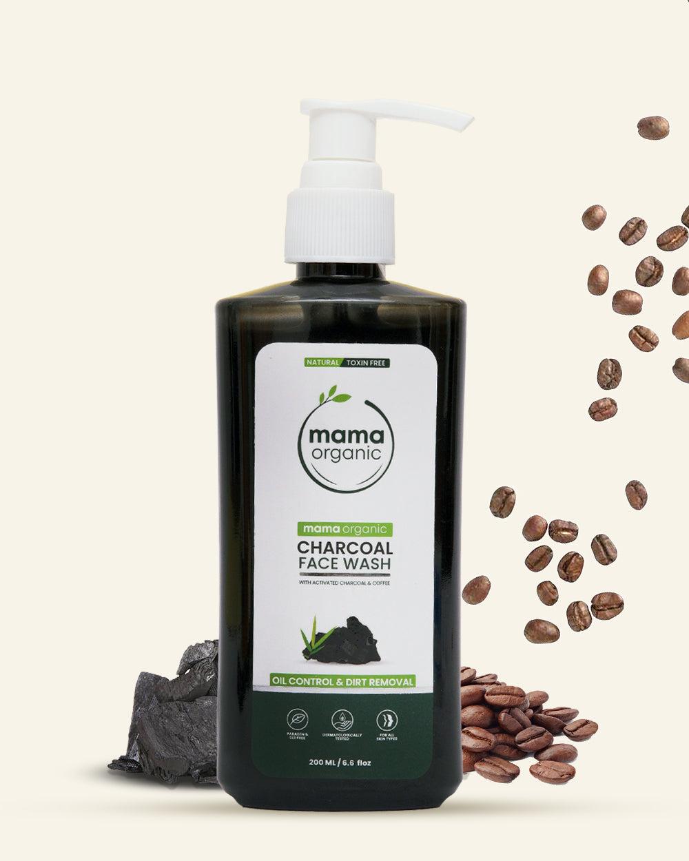 Charcoal Face Wash - 200ml For Oil Control & Deep Cleansing With Activated Charcoal & Coffee