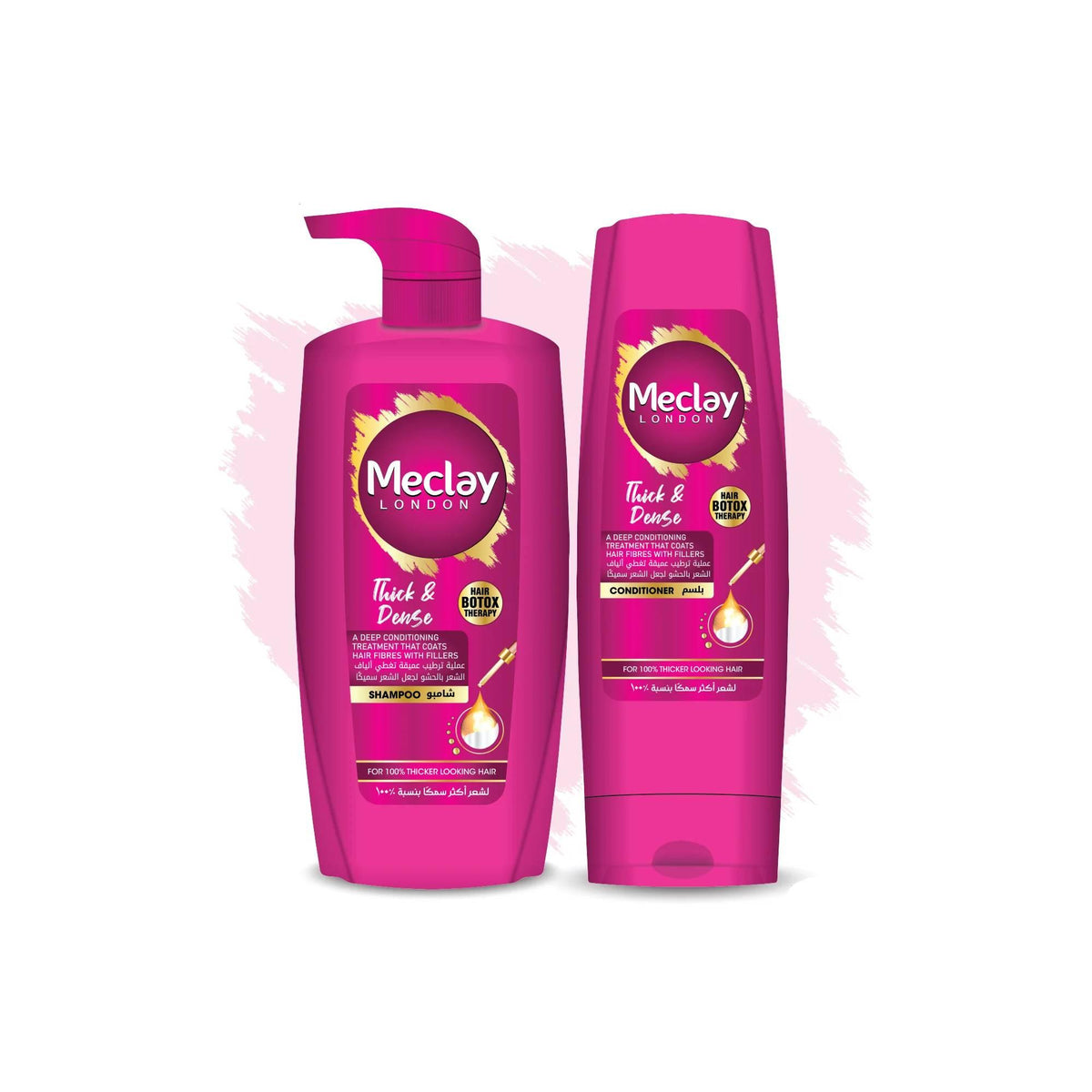 Meclay London Thick & Dense Shampoo 660ml + Conditioner 180ml