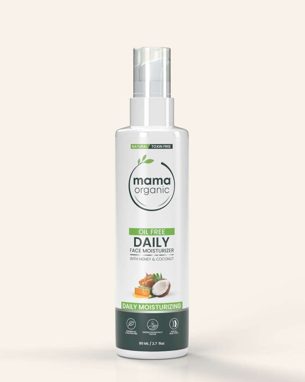 Daily Oil Free Face Moisturizer - 80ml For Daily Moisturizing With Honey & Coconut