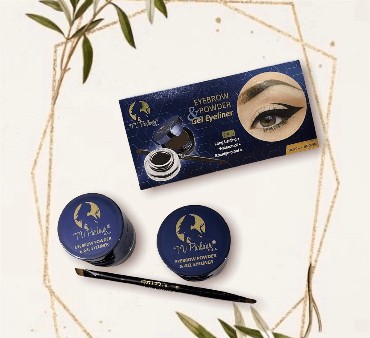 Eye Brow Powder & Gel Eyeliner 2 in 1