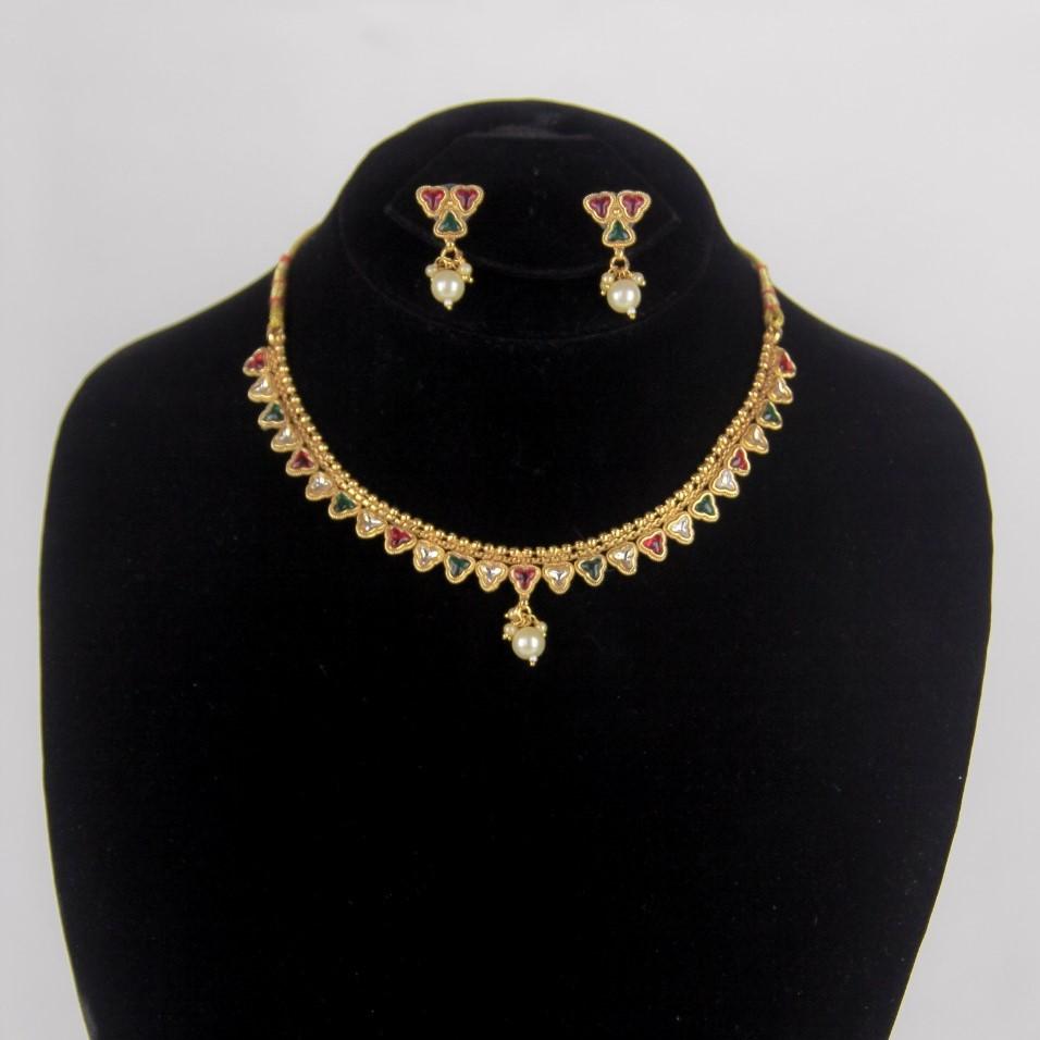Royal Ruby Pearl Set