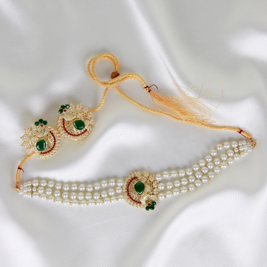 Peacock Choker Set