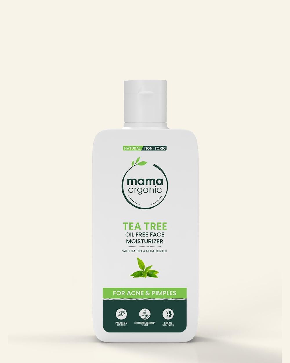 Tea Tree Oil Free Face Moisturizer - 80ml For Acne & Pimple With Tea Tree & Neem Extract
