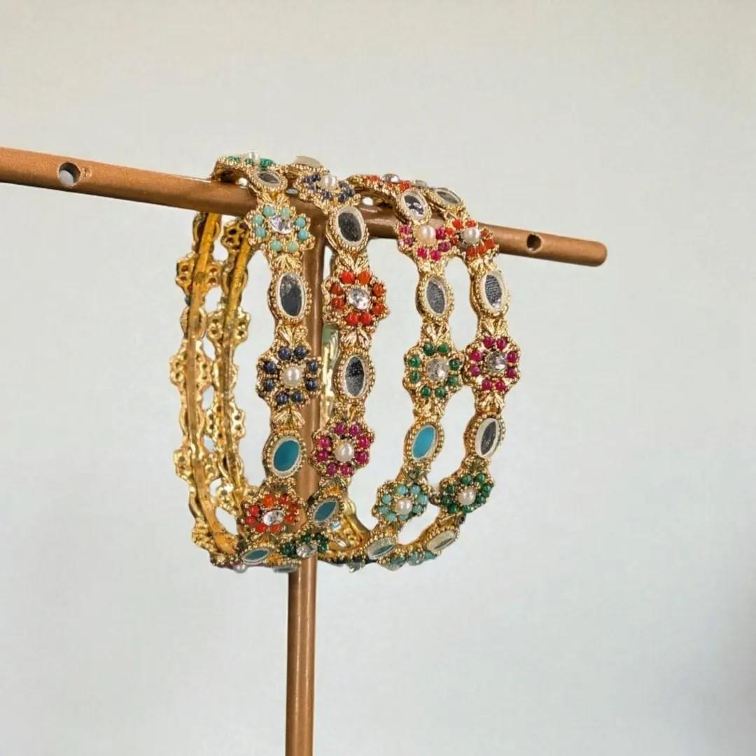 Rainbow Jewel Bangles
