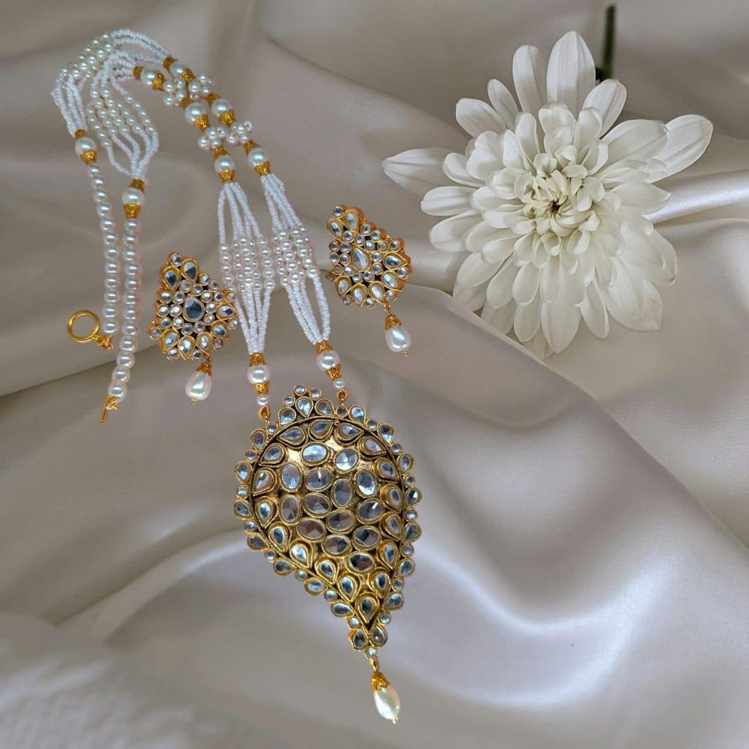 Kundan Plain Pear Mala