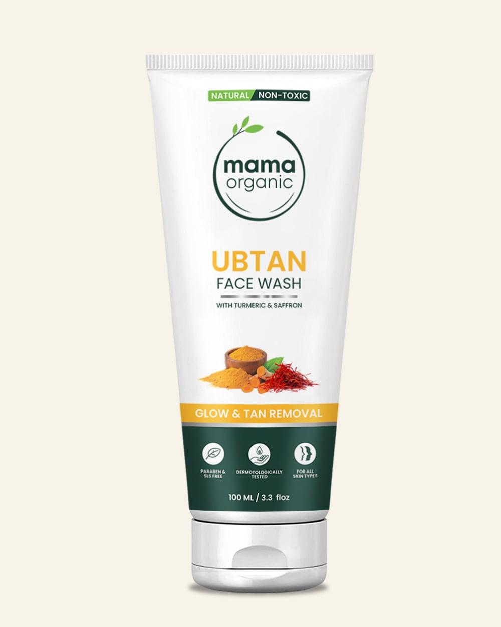 Ubtan Face Wash - 100ml For Skin Glow & Tan Removal With Turmeric & Saffron