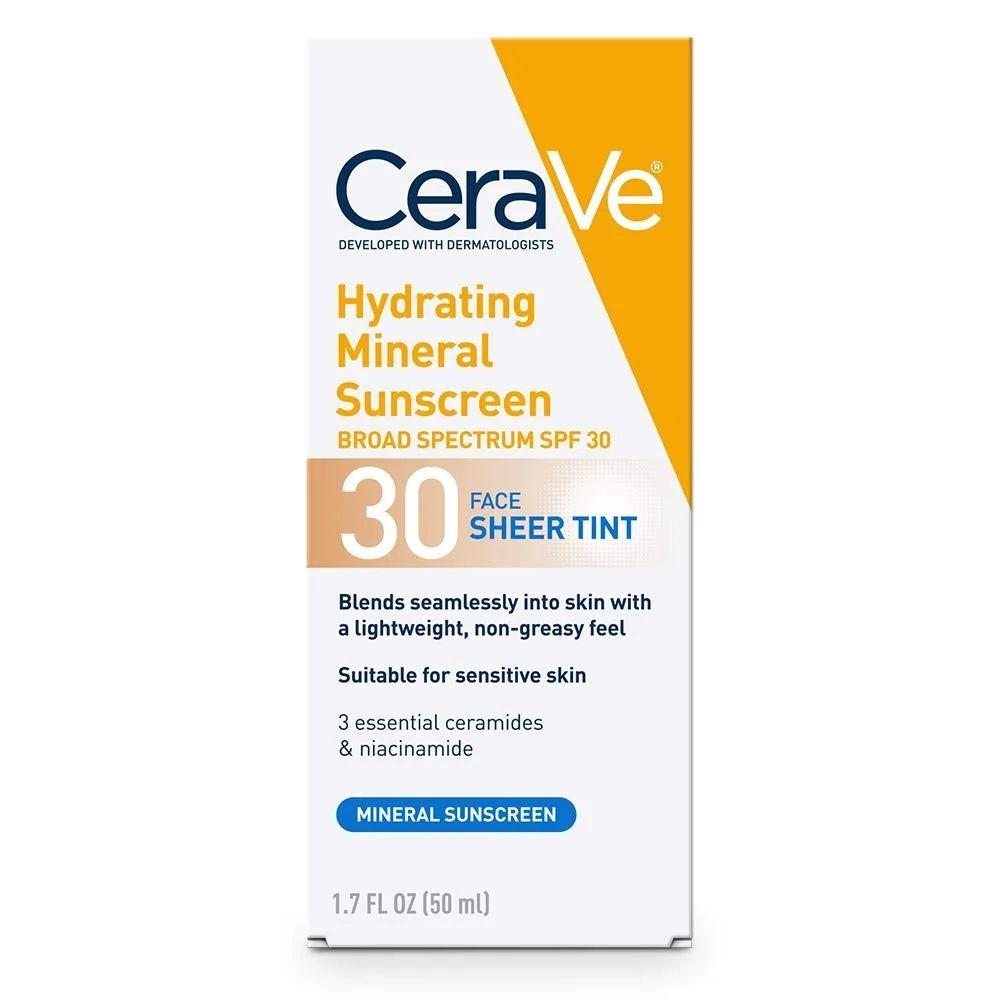 Cera Ve Moisturizing Mineral Sunscreen Face Sheer Tint