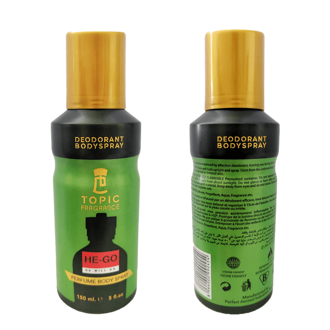 HE-GO Deodorant Body Spray 150ml