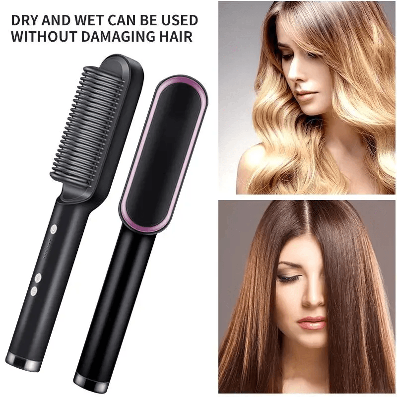 Hqt-909b Hair Straightener Ceramic Heated Hair Brush