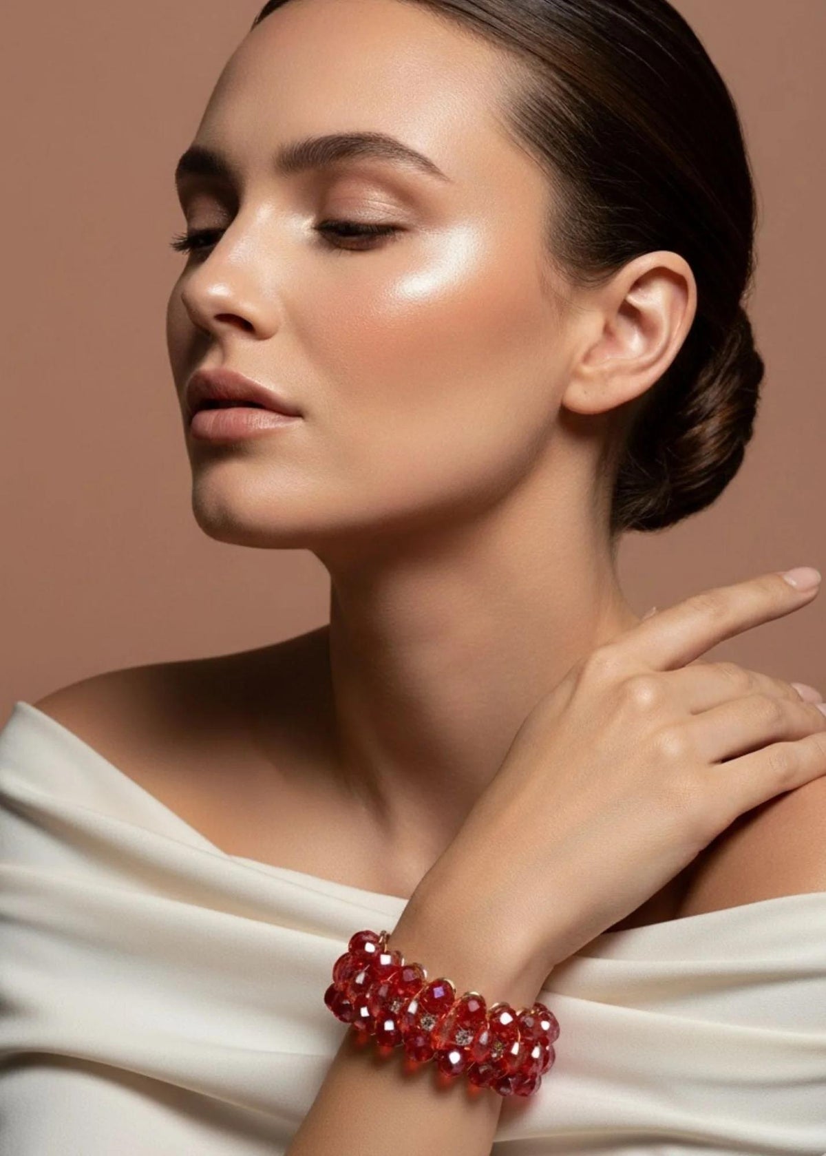 Ruby Weave Bracelet