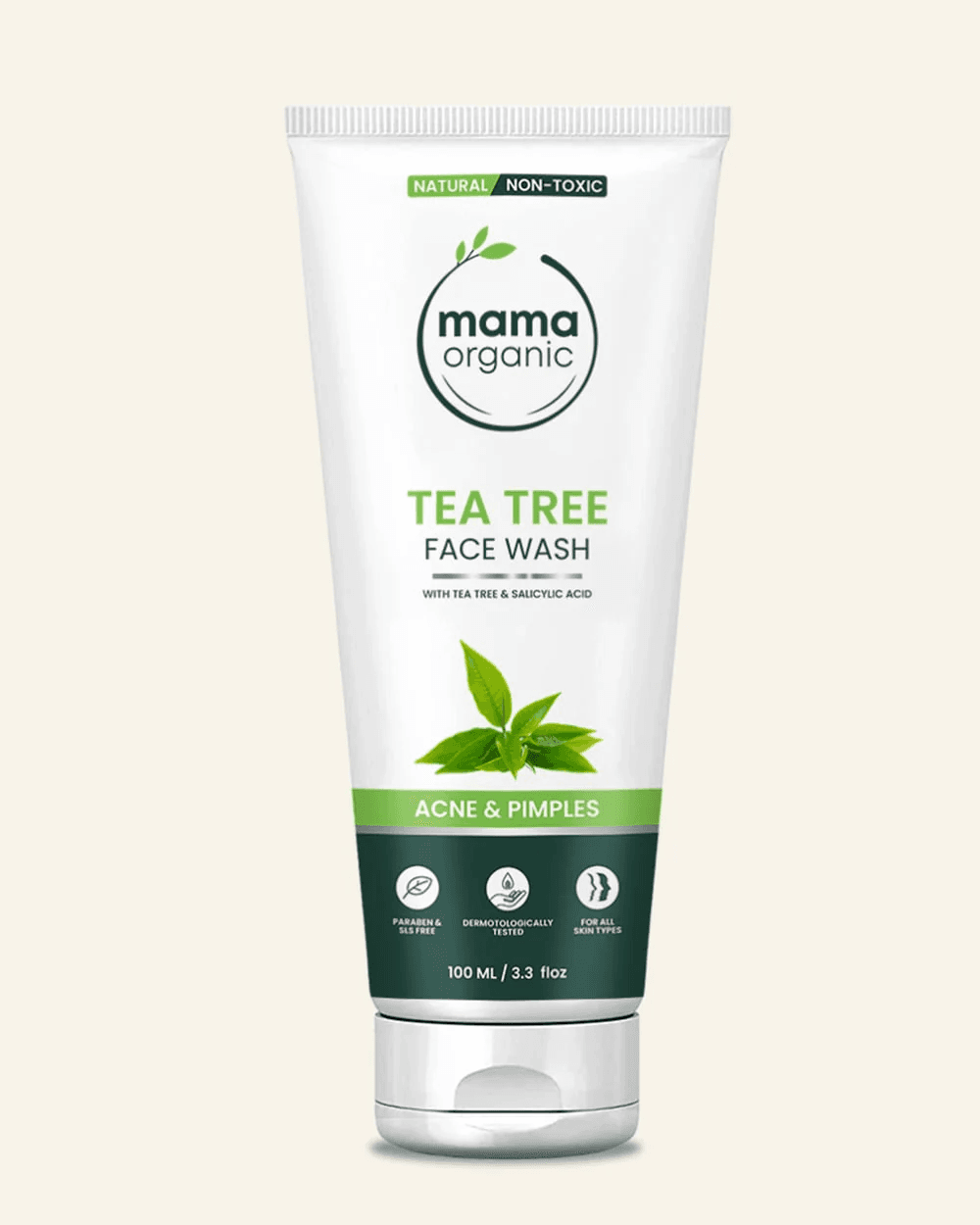 Tea Tree Face Wash - 100ml For Acne & Pimples With Tea Tree & Salicylic Acid