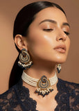 Mughal Blue & Pearl Choker Set