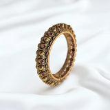 Antique Gold & Ruby Bangle