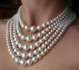 Multi Strand Pearl Necklace