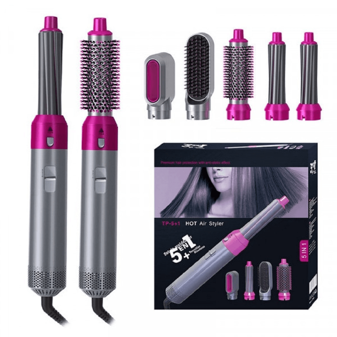 5 In 1 Hair Styler Set 1000w - Model Tp-5+1