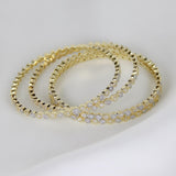 Sparkling Crystal Bangle Set