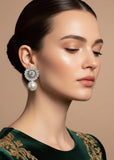 Luminous Pearl Blossom Earrings