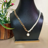 Golden Chain with pearl Necklace