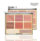 Miss Rose 6 Color Blush + 2 Color Bronzer Palette