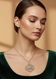 Ornate Allah Pendant (with Chain) | 1 Carat