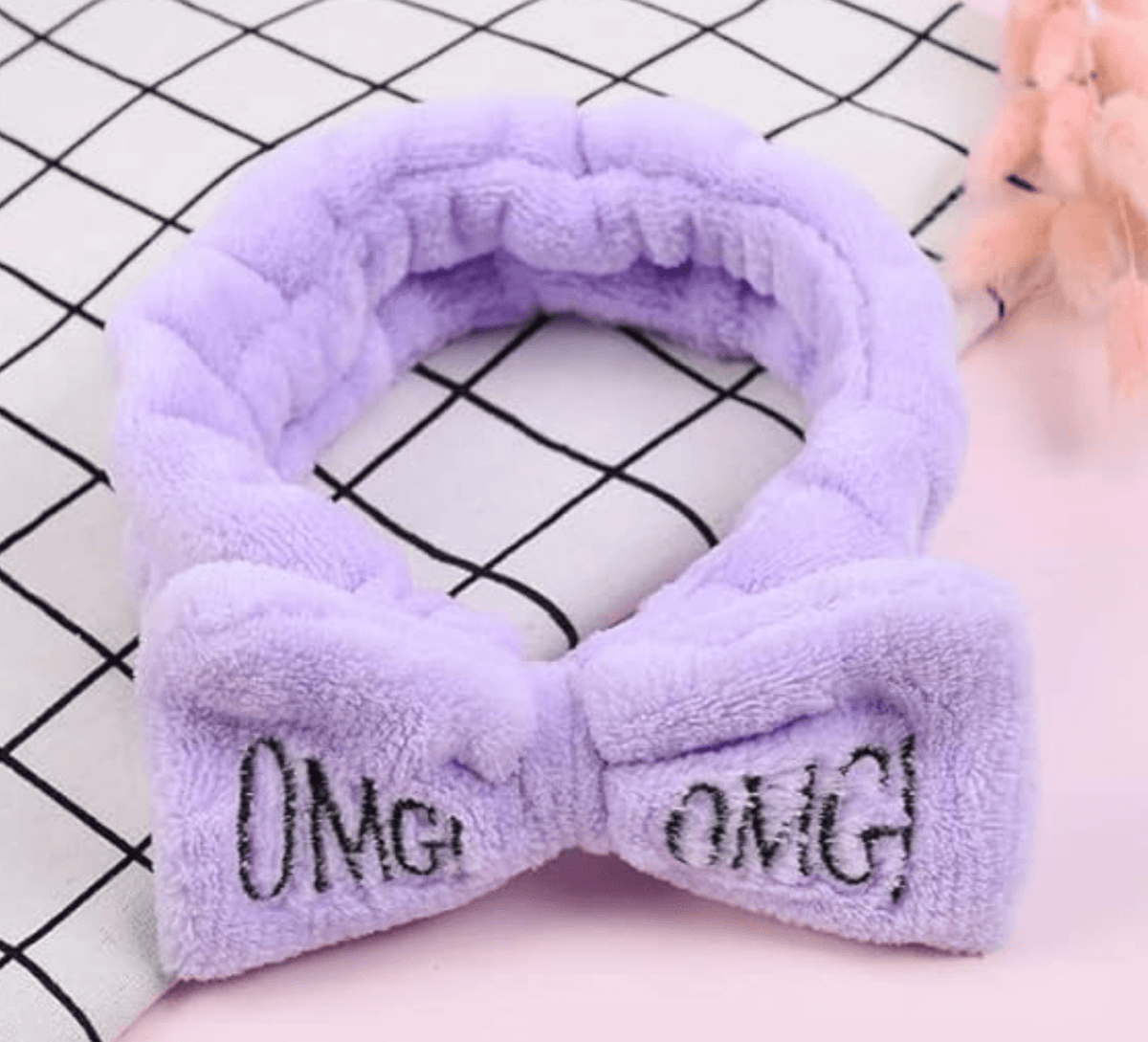 OMG Headbands for Women Girls Bow Wash Face Facial Band