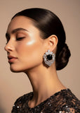 Onyx Majesty Earrings | 1 Carat