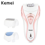 Kemei Km-3010 3 In 1 Rechargeable Electric Hair Remover Epilator