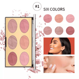 Miss Rose 6 Colors Blush Glow Kit
