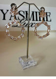 Zircon Hoop Earrings