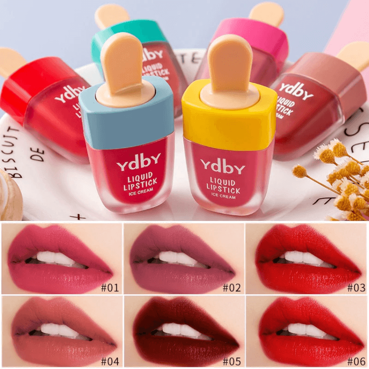 Ice Cream  Liquid Lip Gloss Tinted  Pack of 6