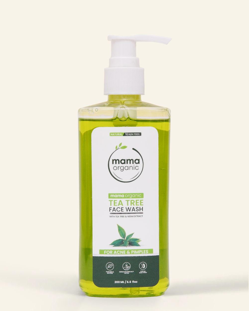 Tea Tree Face Wash - 200ml For Acne & Pimples With Tea Tree & Neem Extract ( Gel Base )