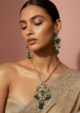 Emerald Kundan Elegance Set