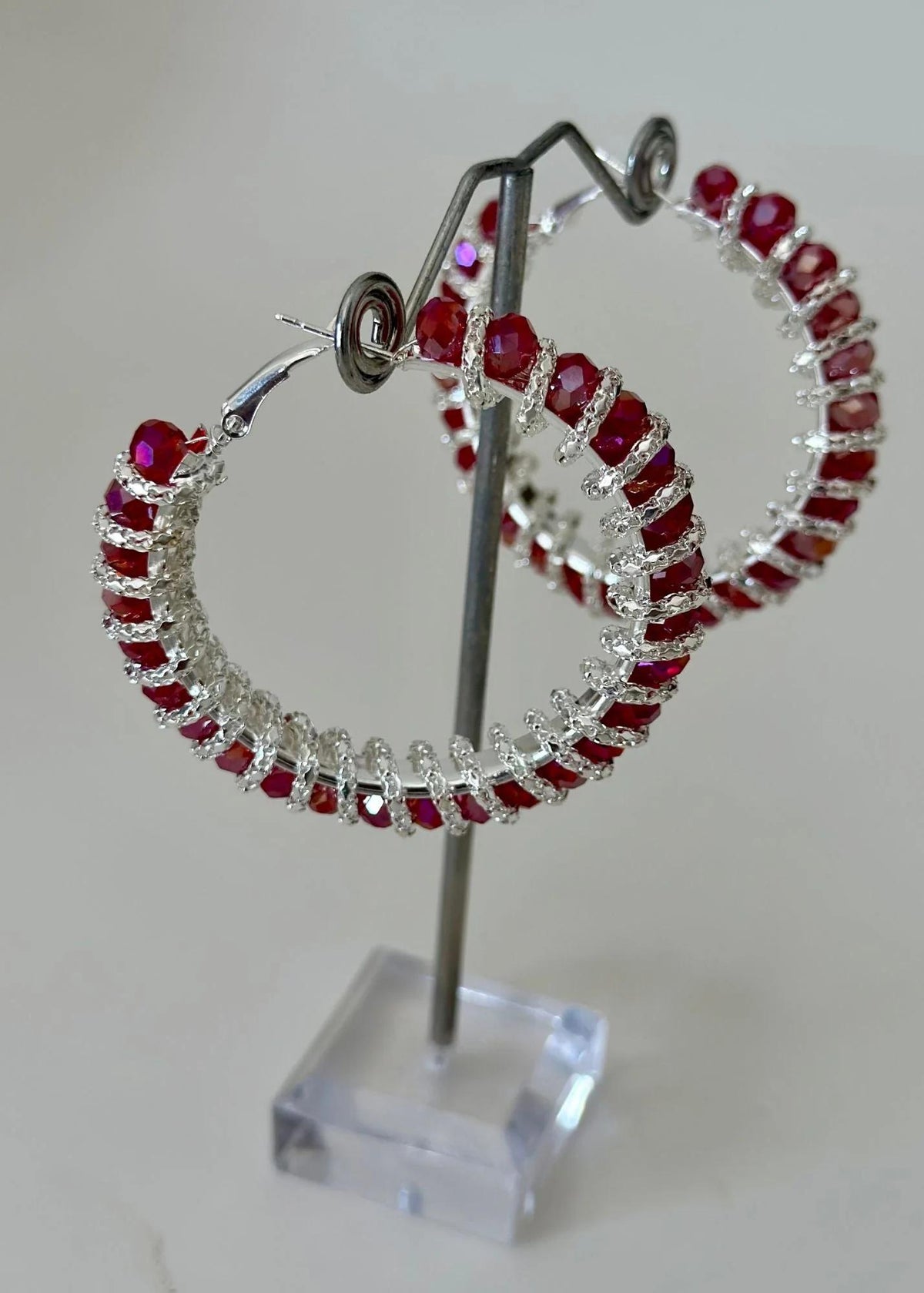 Ruby Ripple Hoops