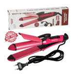 Professional 2009 Hair Straightener & Curler 2 In 1 Ceramic Hair Styling Iron For Straight & Curly Hair