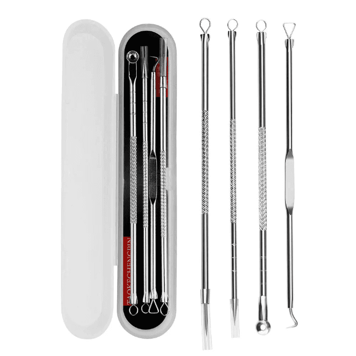 4 Pcs Blackhead Remover Acne Needle Tools