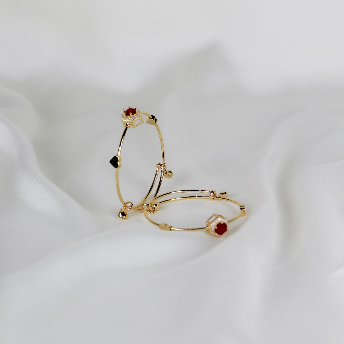 Adjustable Charm Bangles