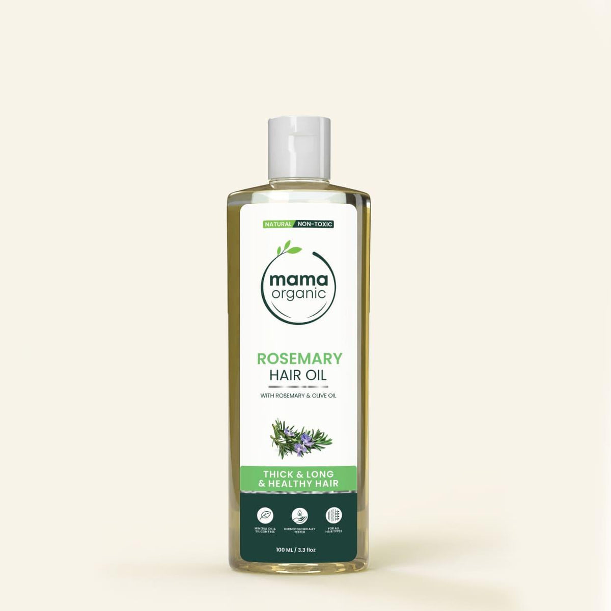 Rosemary Oil - 100ml For Long & Healthy Hair - Natural & Non Toxic
