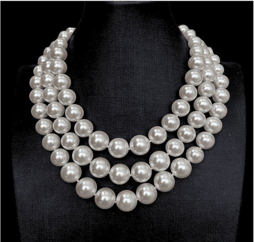 Three Strand Pearl Necklace