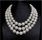 Three Strand Pearl Necklace