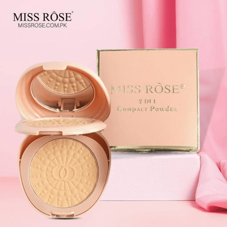 Miss Rose 2-IN-1 Compact Powder