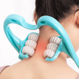 Neck Massager with 6-Roller Cervical Spine Therapy