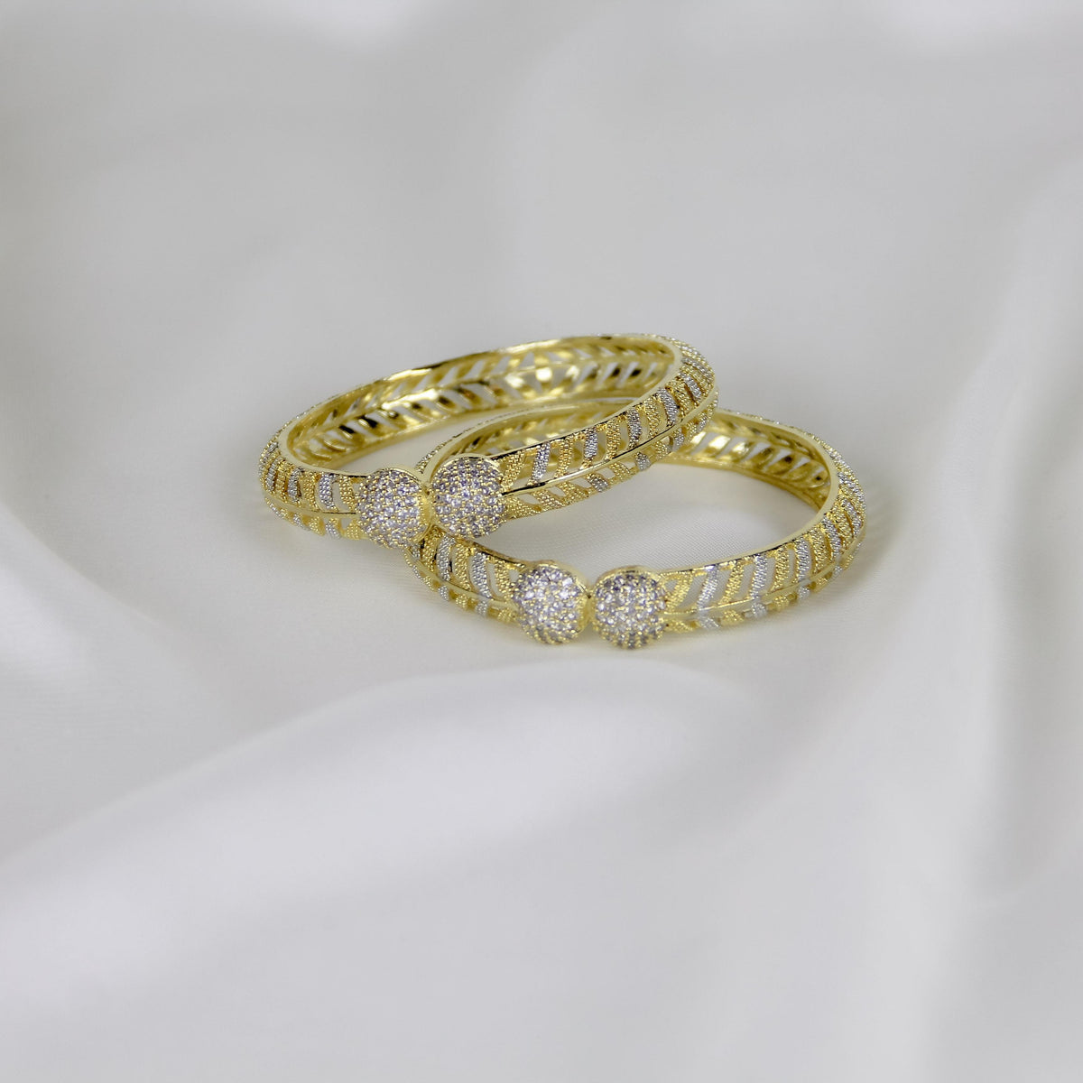 Elegant Gold-toned Bangles