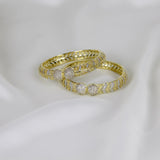 Elegant Gold-toned Bangles