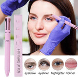 4 In 1 Makeup Pen Waterproof Eyebrow Pencil