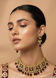 Bordeaux Kundan Choker Set