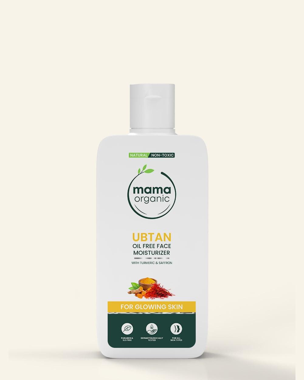 Ubtan Oil Free Face Moisturizer - 80ml For Deep Moisturizing And Glowing Skin With Turmeric & Saffron