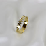 Gold Patterned Crystal Bracelet